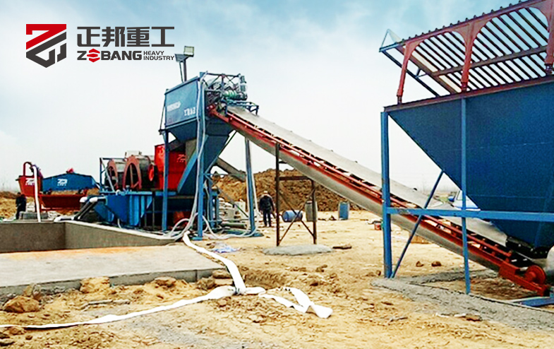 大型矿山洗沙机生产线